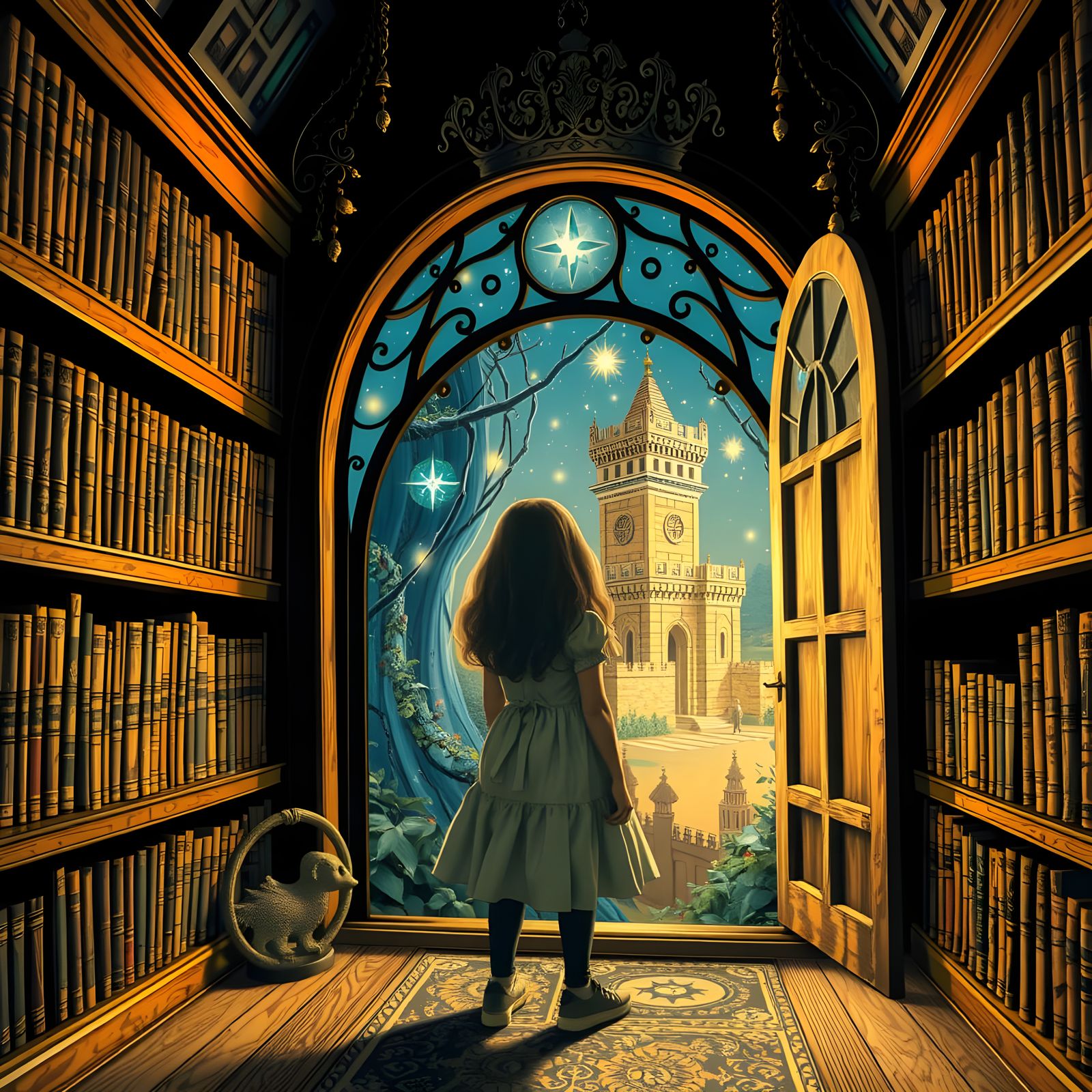 Girl Opens Magic Portal to Fairytale World