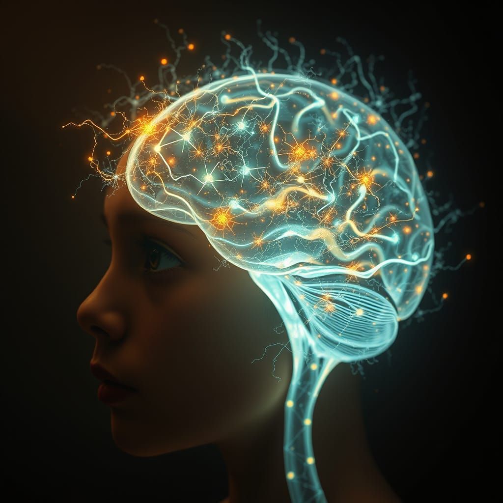 The Mind's Radiant Awakening in Vibrant Hues