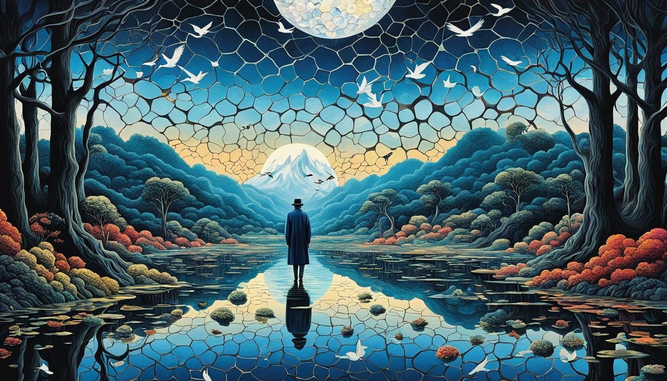 Surreal Dreamscapes Unite Mythical Creatures and Nature