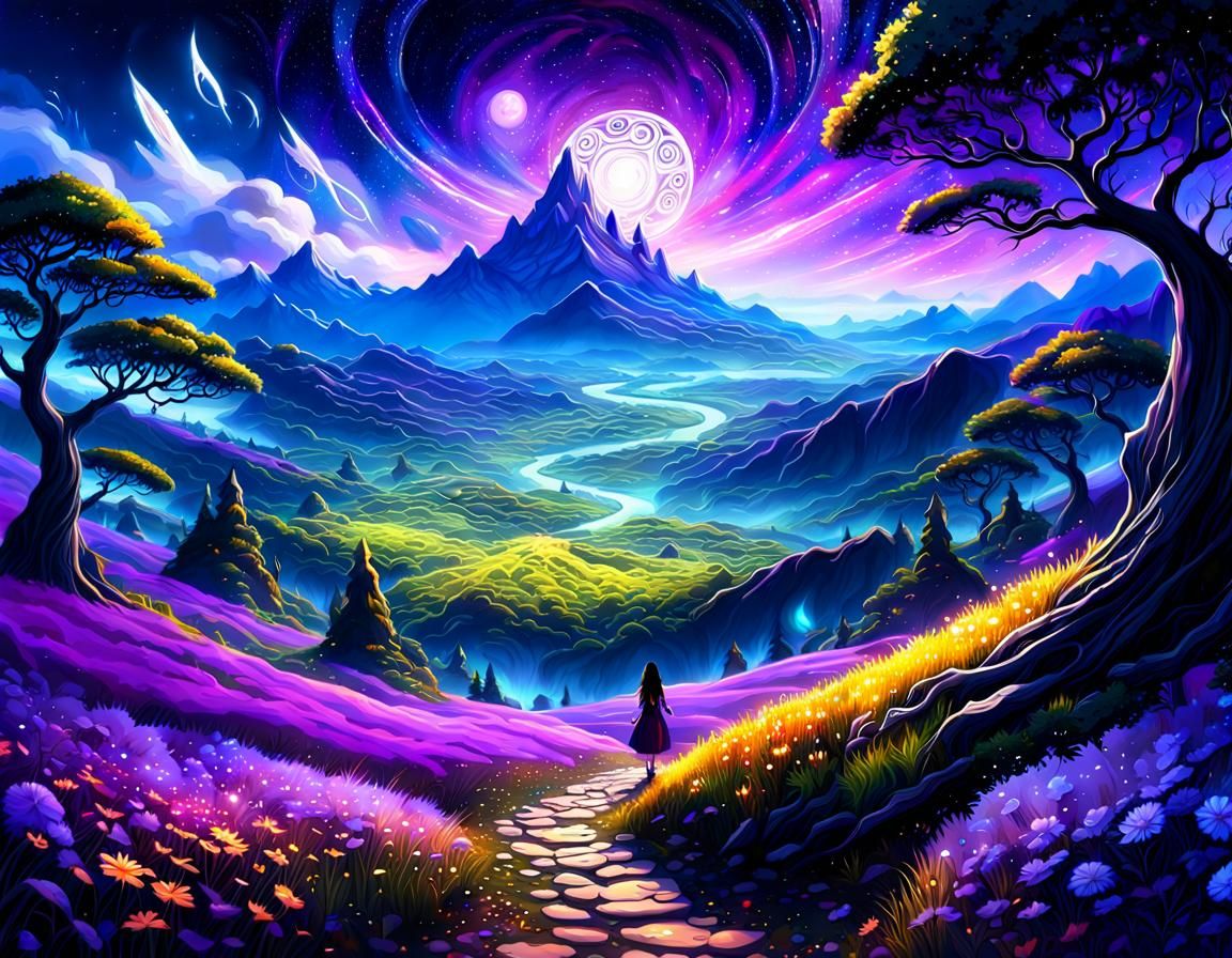 Walking Beneath a Fantasy Moon 4