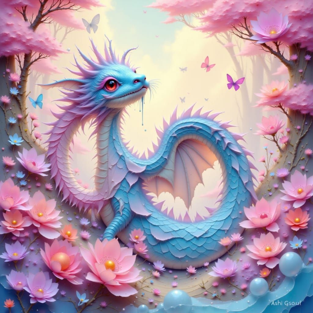 Cloudberry Dragon Hybrid in Dreamy Pastel Colors