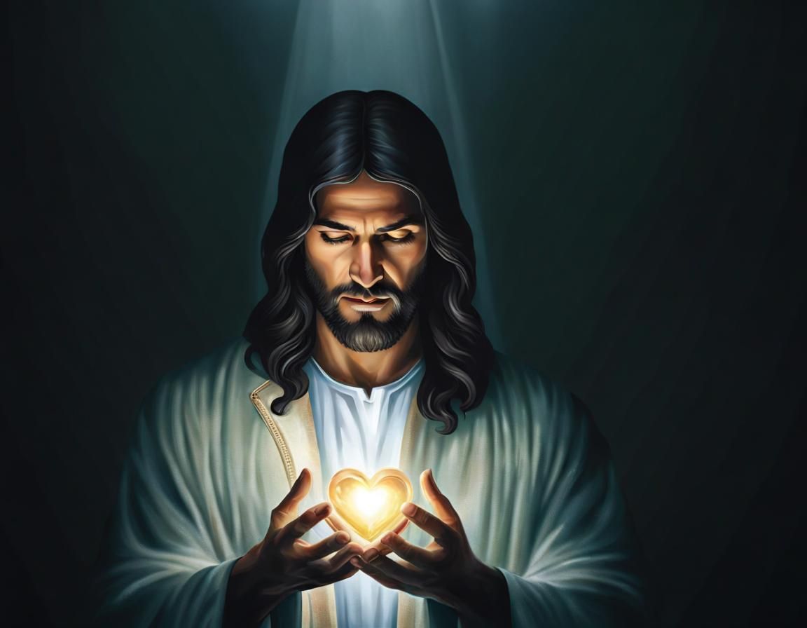Hyperrealistic Image of Jesus Christ as Healer