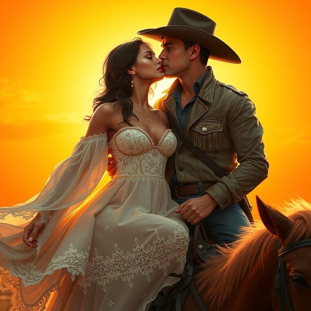 Surreal Western Romance in Vibrant Colors