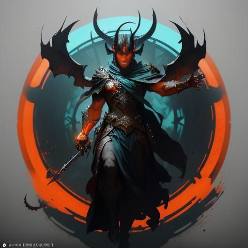 Hyperdetailed Devil Concept Art in Dynamic Lighting