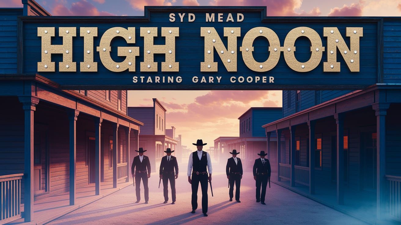 Old West Standoff Under 'High Noon' Banner