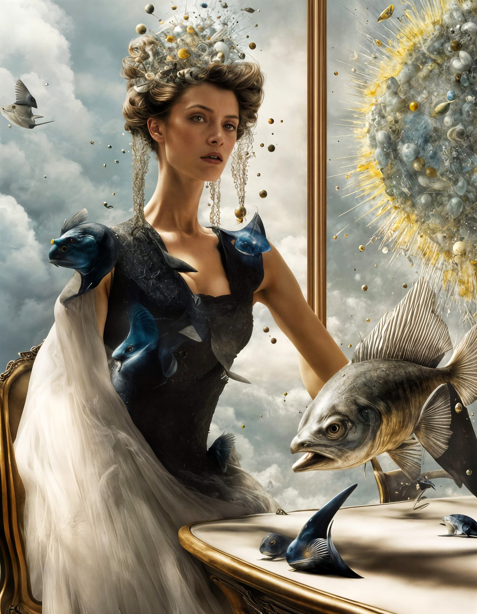 Queen-of-Bling Witch and her snotty Airporpoise