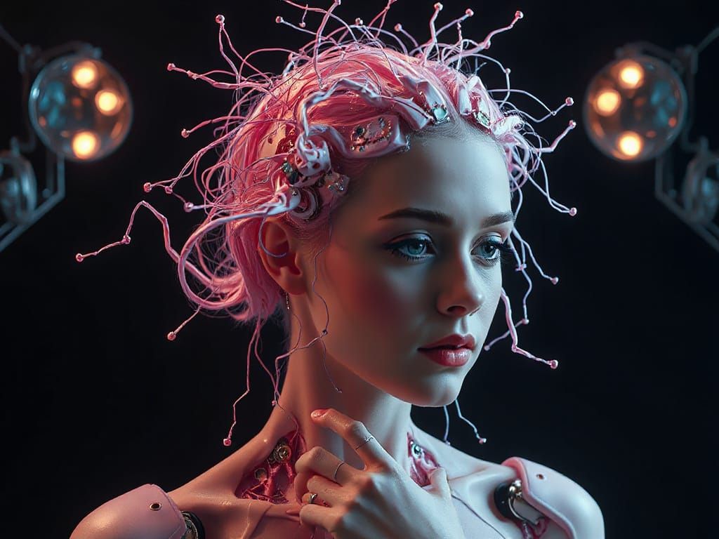 Automatron Audrey's Wirish Whirlington Hair Mirrored in Crazy Lace Agate Whirlingtons & Gray's