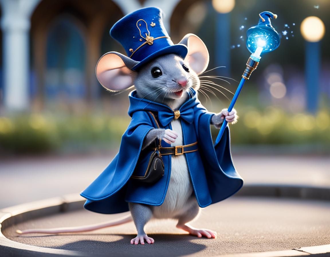 Mouse Magician in Magic Castle Playground, Bokeh