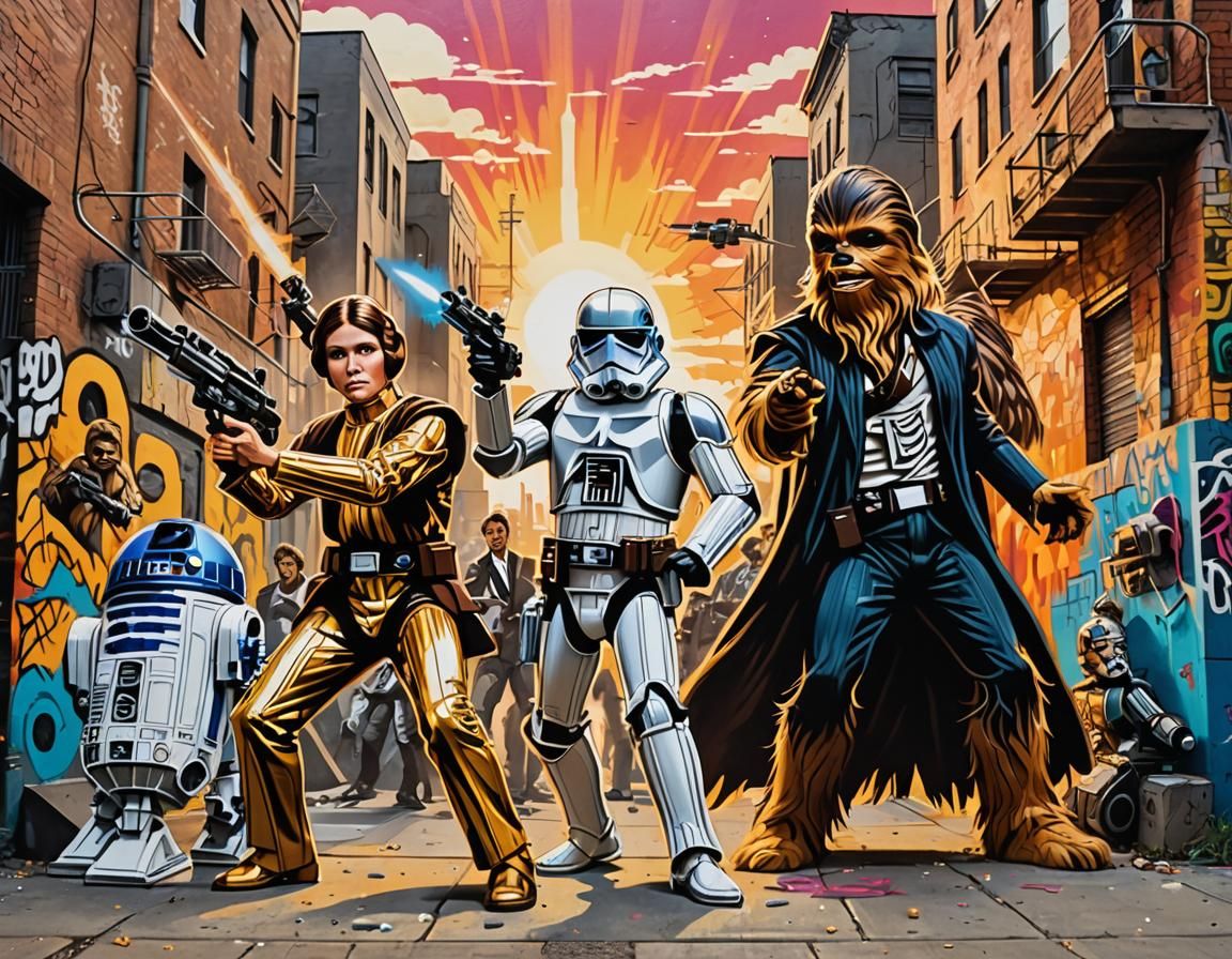 Star Wars Graffiti Art: Epic Blaster Battle
