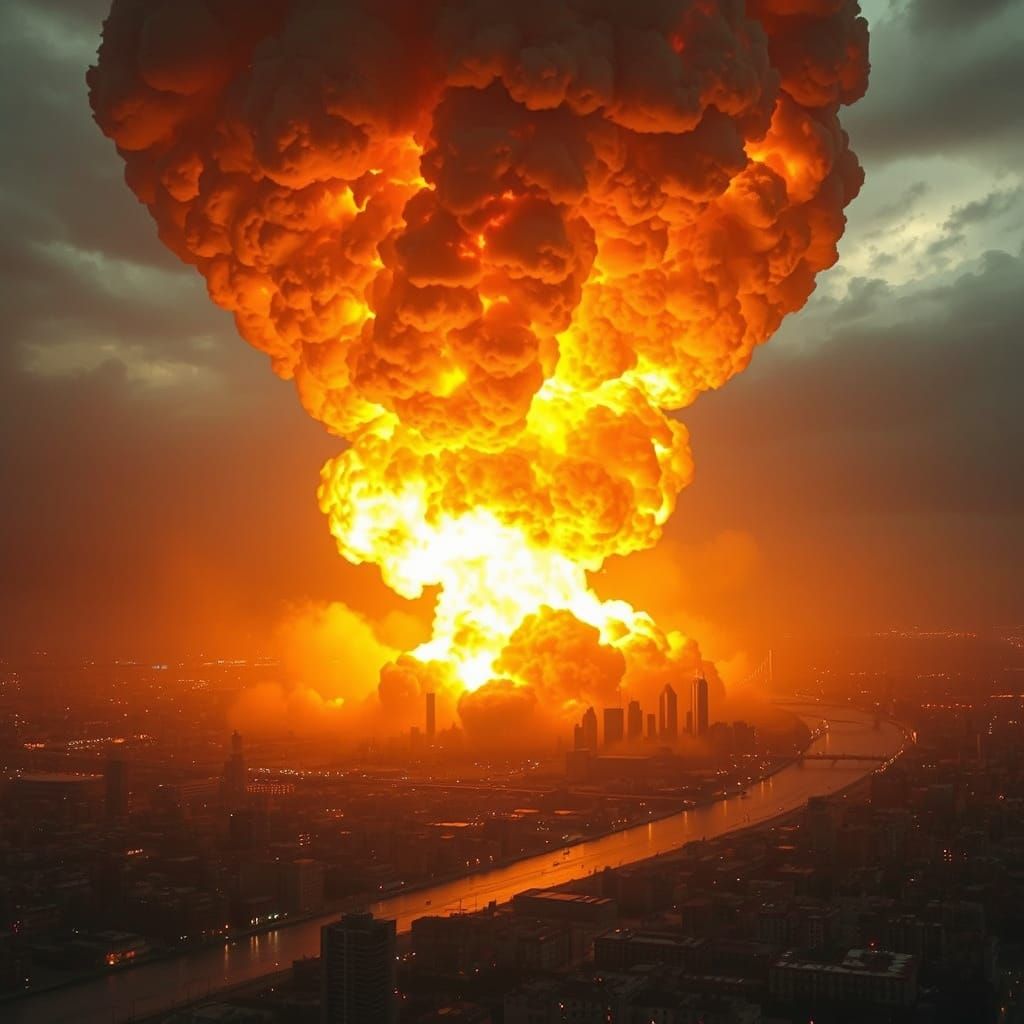 Apocalyptic Inferno: A Devastating Nuclear-Style Disaster Sc...