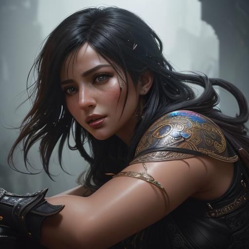 Hyperdetailed Concept Art of Lara Learning Lessons