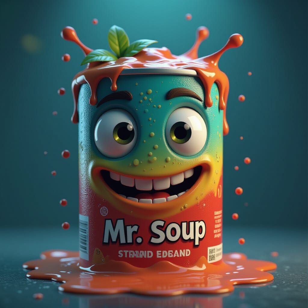 Mr. Soup Can Head: Fantastical Matte Painting