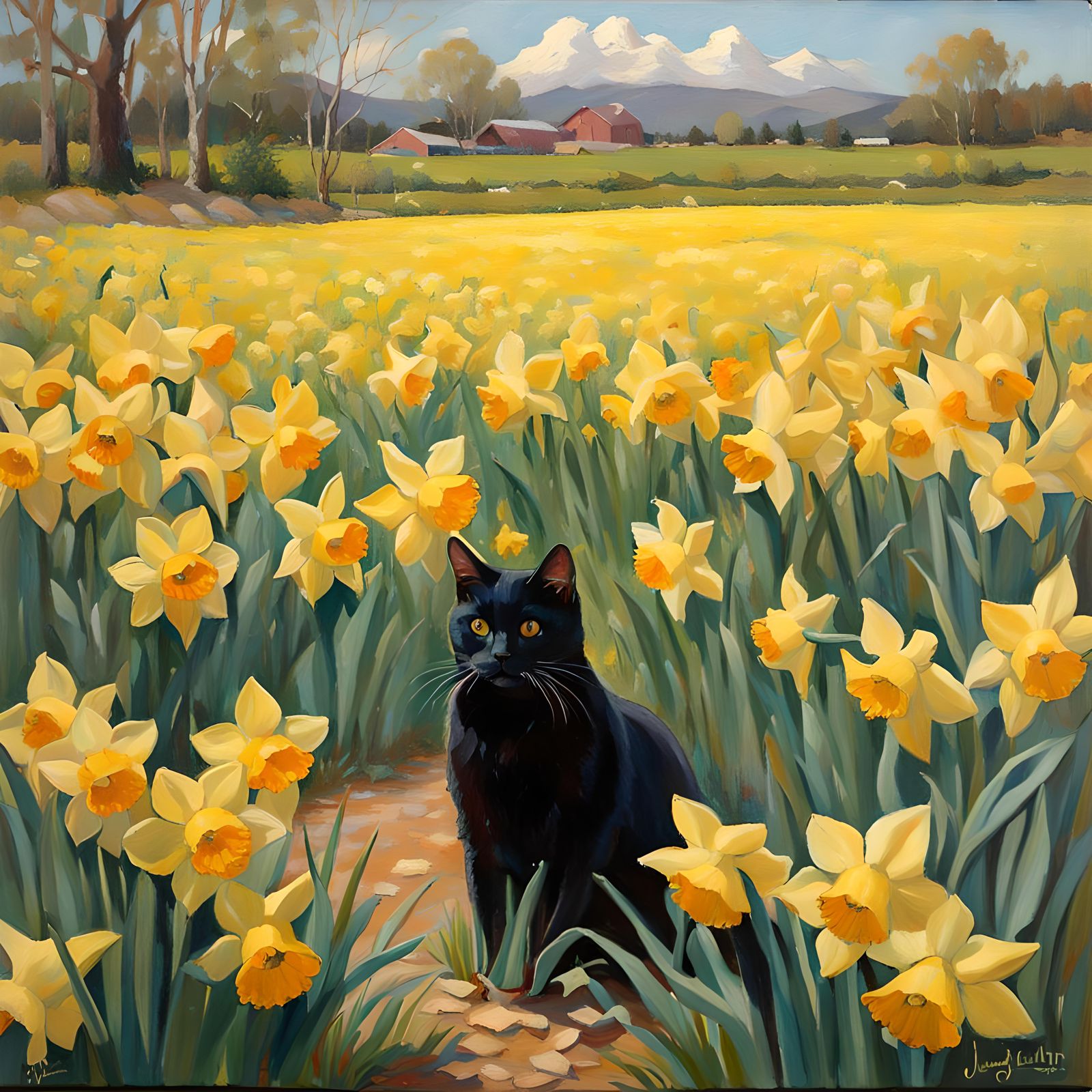 Daffodil kitty