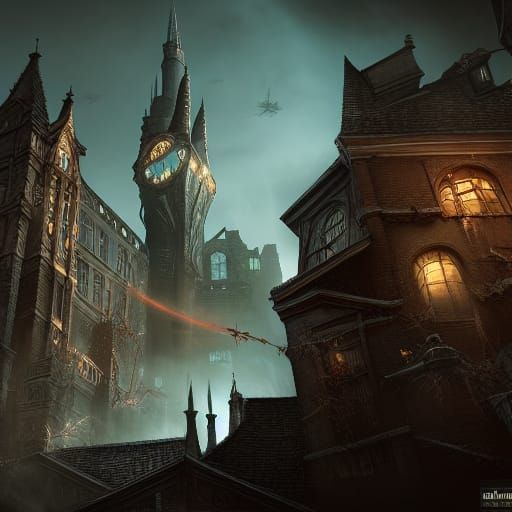 Arkham Asylum: Detailed Matte Painting in Unreal Engine