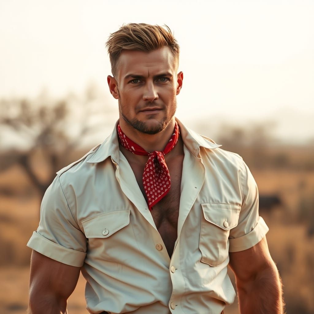 Dapper Afrikaner Gentleman in the African Bushveld