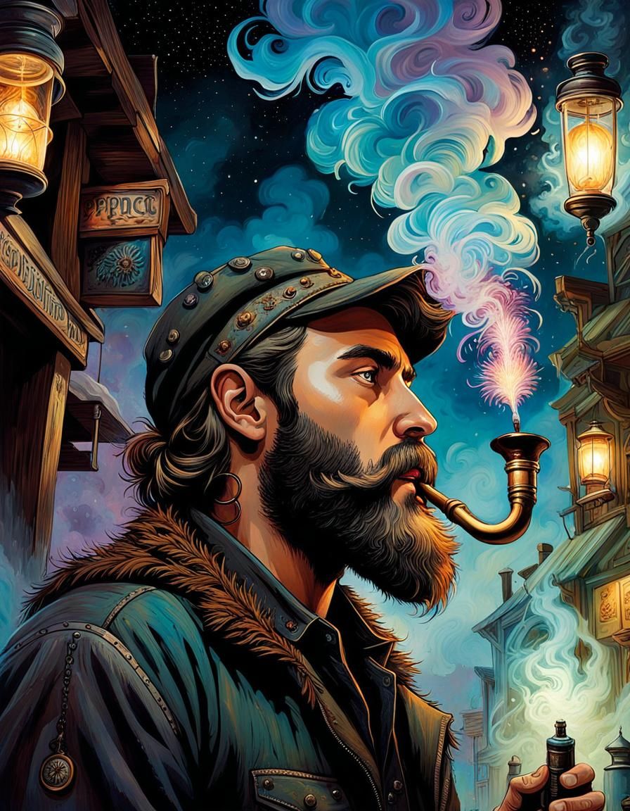 Mythical Splatter Art in Tombstone Bar