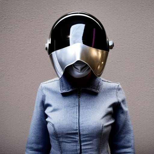 Retro Sci-Fi Fashion Helmet and Mask