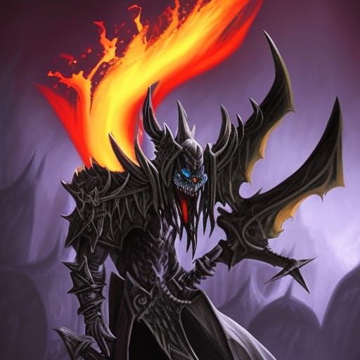 Evil Gremlin Death Knight in Dark Fire