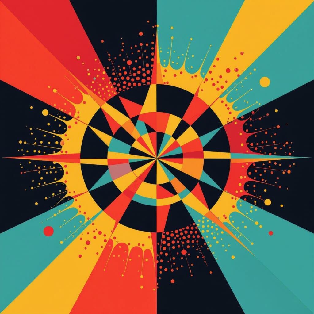 Pop Art Ked in Triadic Colors