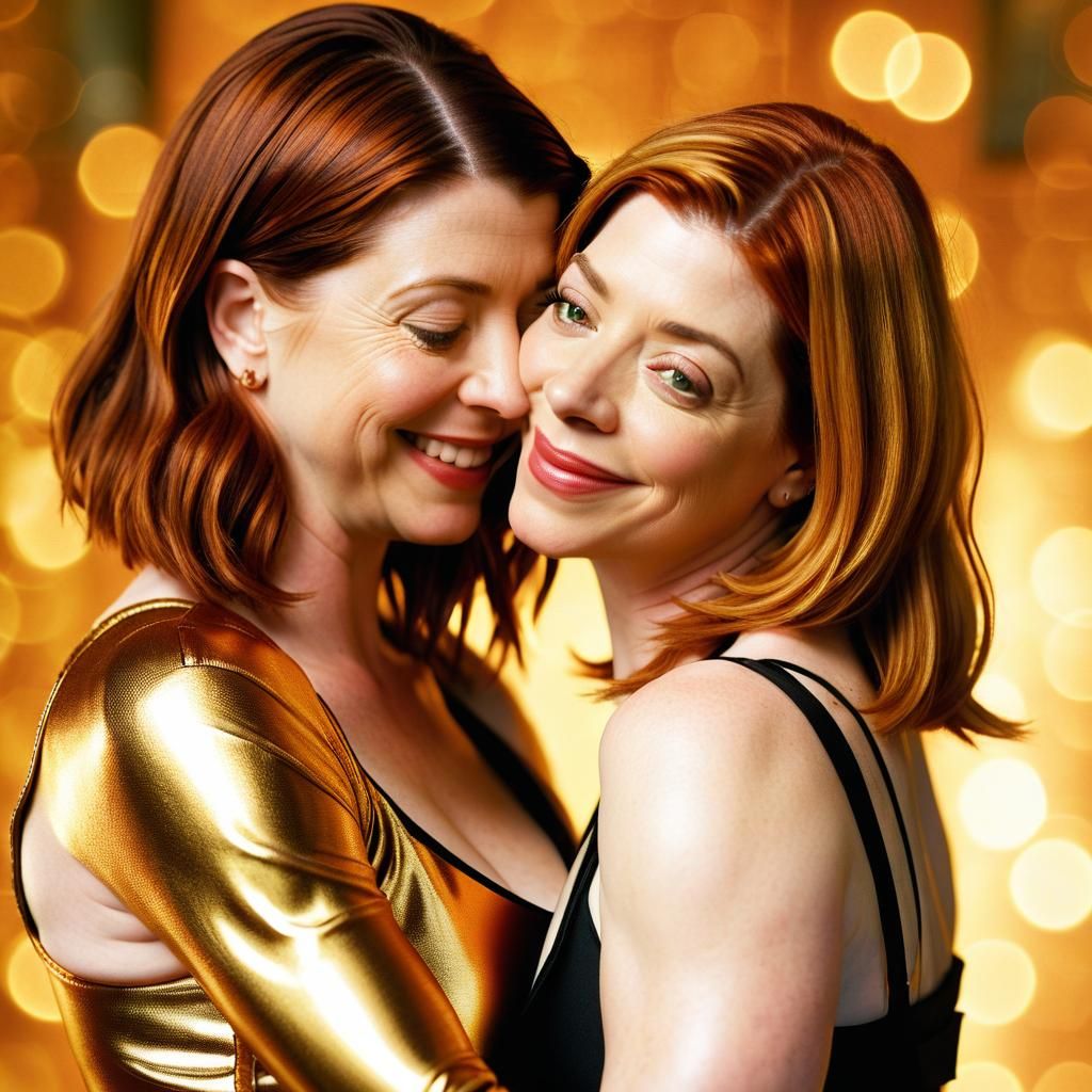 Alyson Hannigan as Willow Rosenberg and Amber Benson as Tara