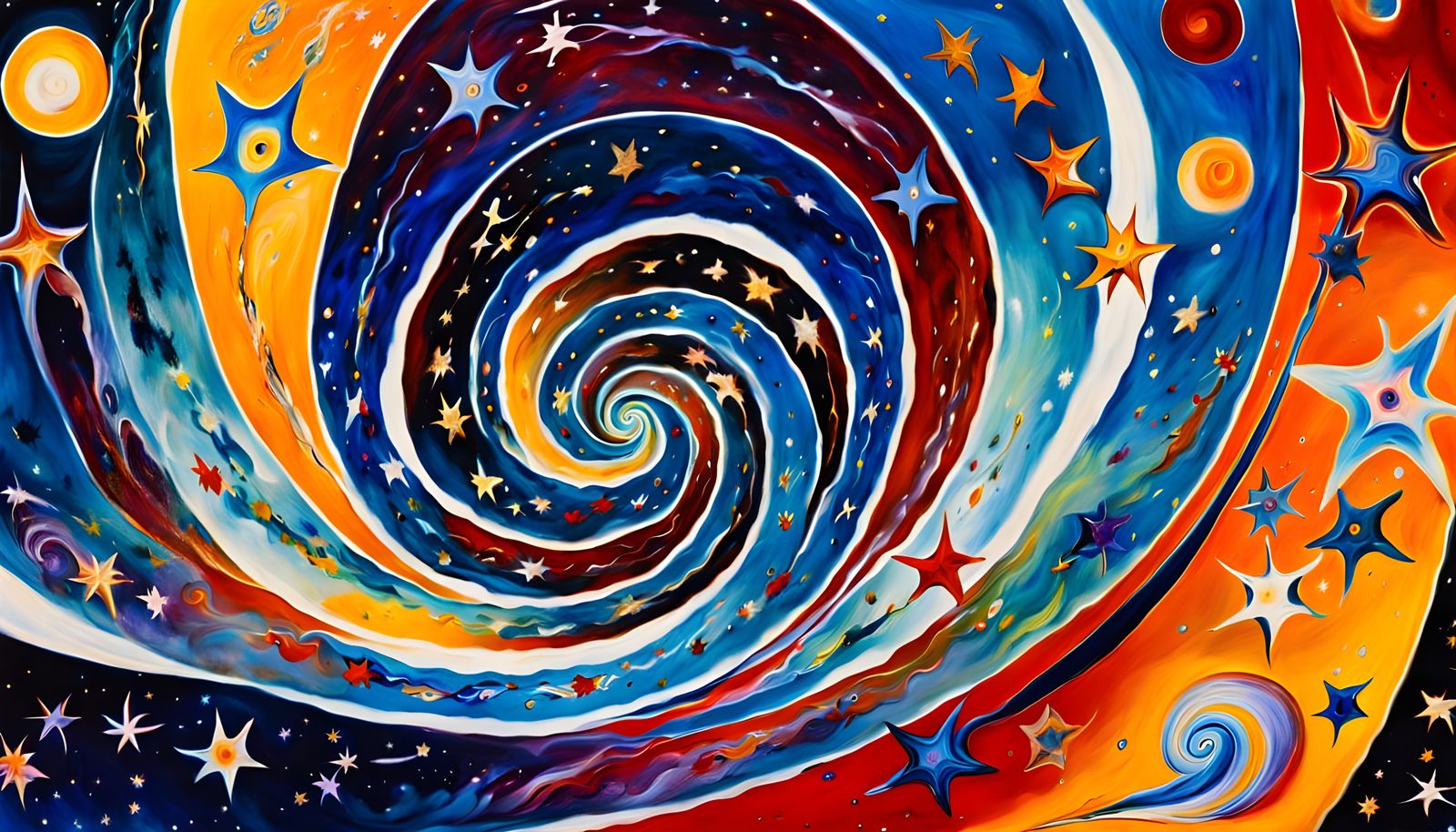 Cosmic Whirlpools of Energy in Vibrant, Luminous Stars