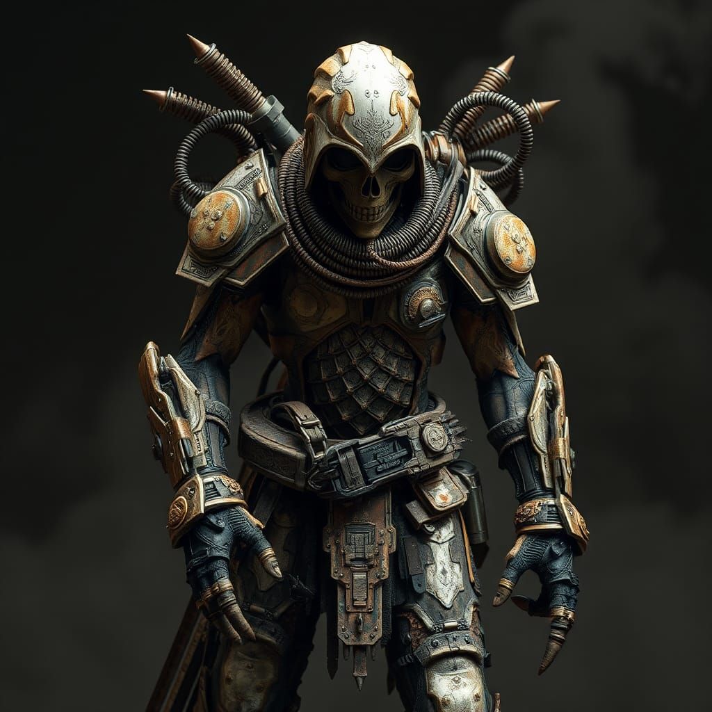 Organic Scavenger Armor with Cursed Motherboard