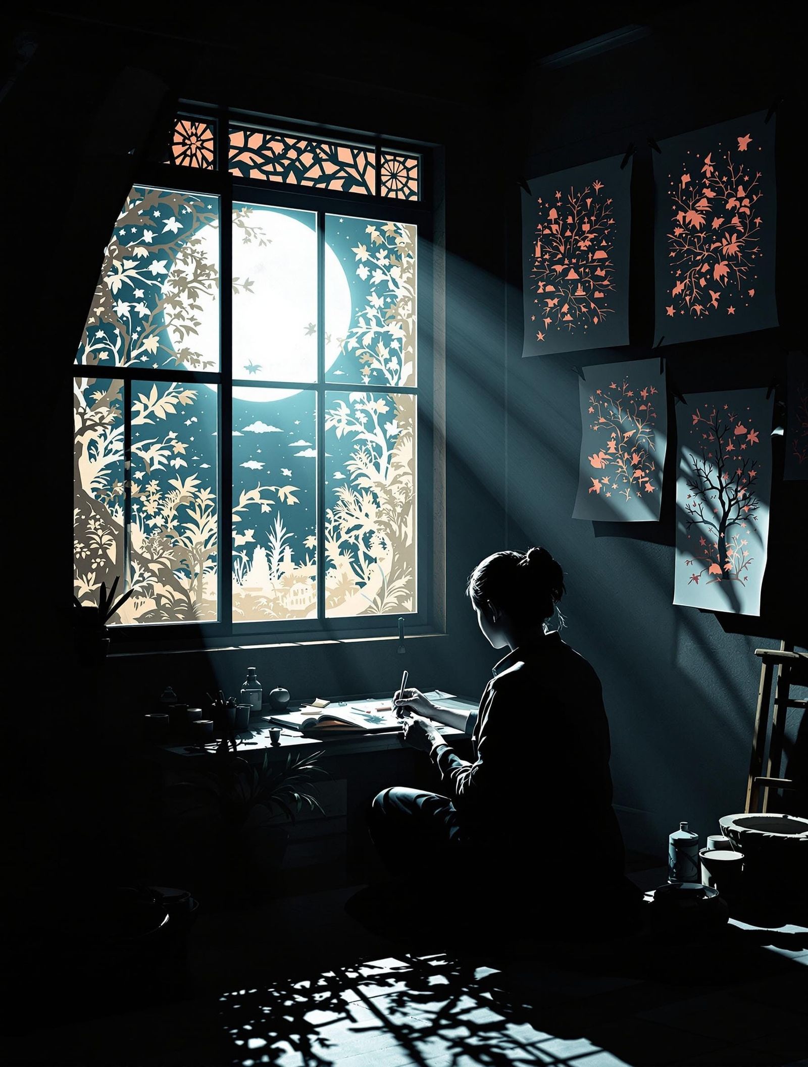 Whispers of a Forgotten World in Kiri-e Papercut Art