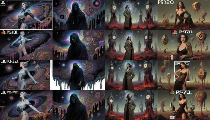 Surreal PS2 Magazine Ad in Digital Matte Painting Style