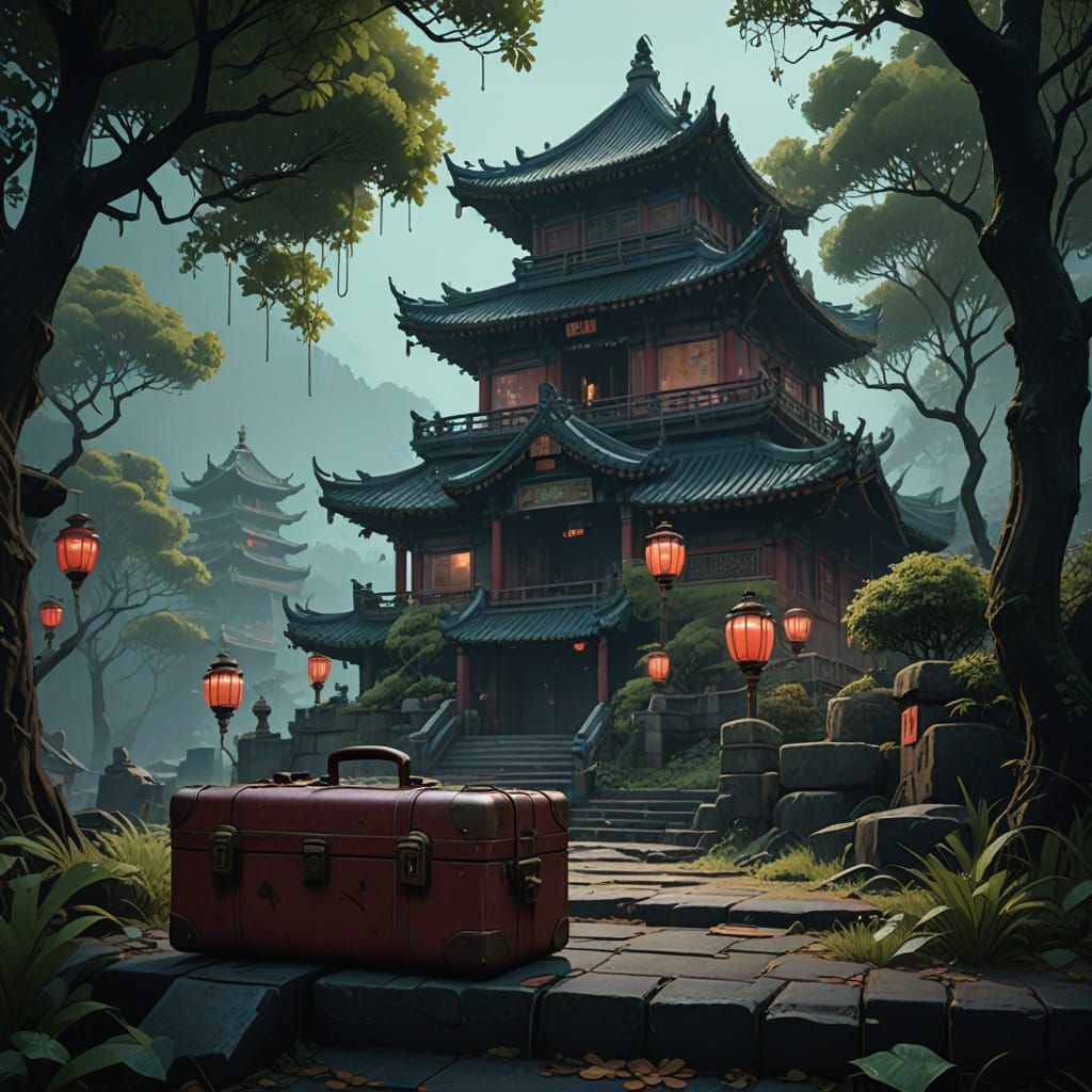 Ancient Pagoda Heartbreak Hotel in Mystical China