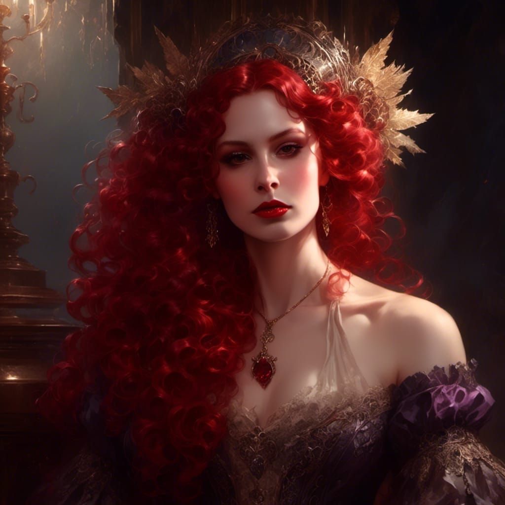Victorian Vampire Portrait with Dramatic Lighting