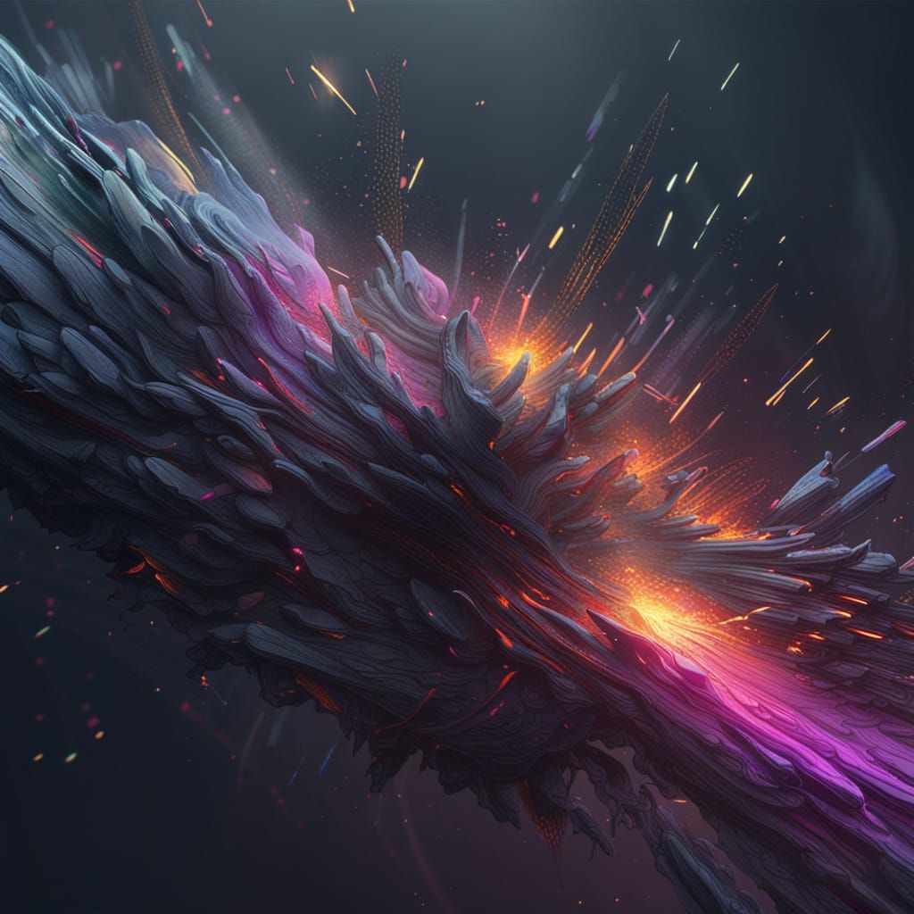 Glitch Effect Particle Background in Unreal Engine Style