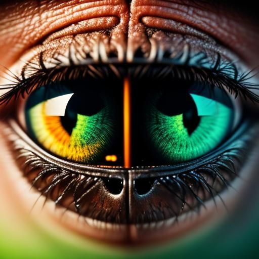 Macro Portrait of a Fly Face in High Definition