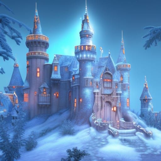 Cinderella's Snowy Castle: A Christmas Fantasy