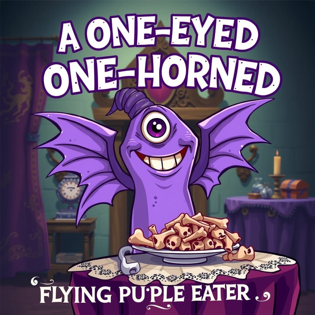 Medieval Magic Monster in Whimsical Castle