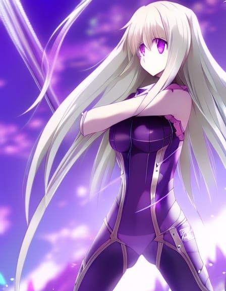 Anime Female Athlete in Manga Style