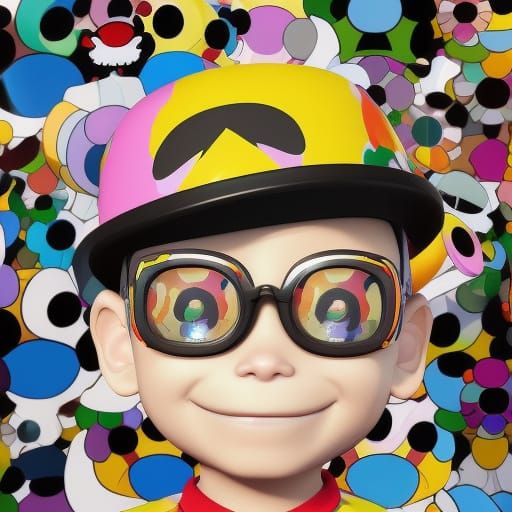 Streetwear Astroboy Bucket Hat in 3D Digital Art