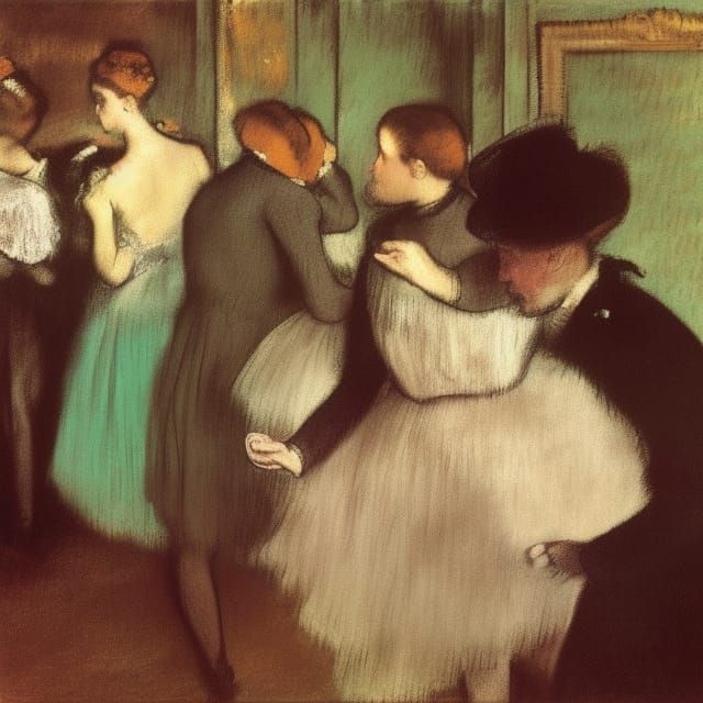 Impressionist Painting Emulating Historical Impressionism