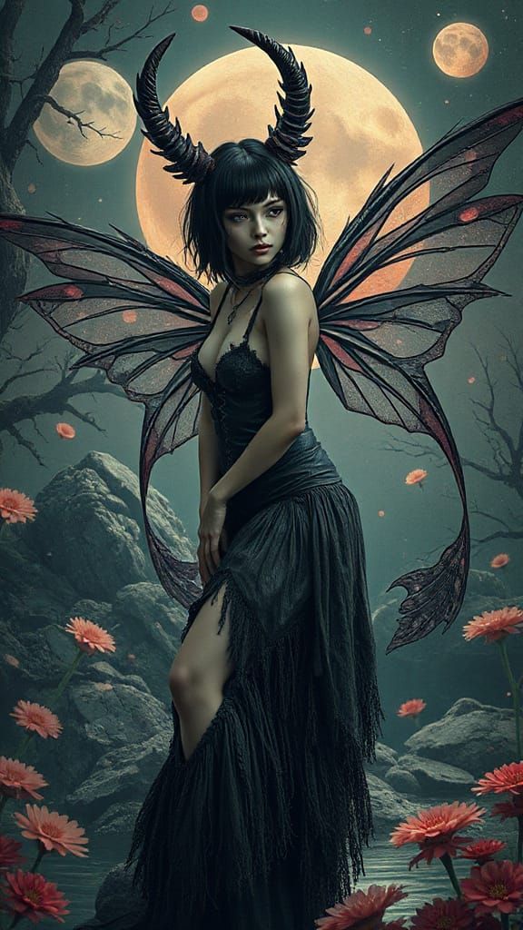 Fairy Grunge Aesthetic with Solarpunk and Dieselpunk Element...