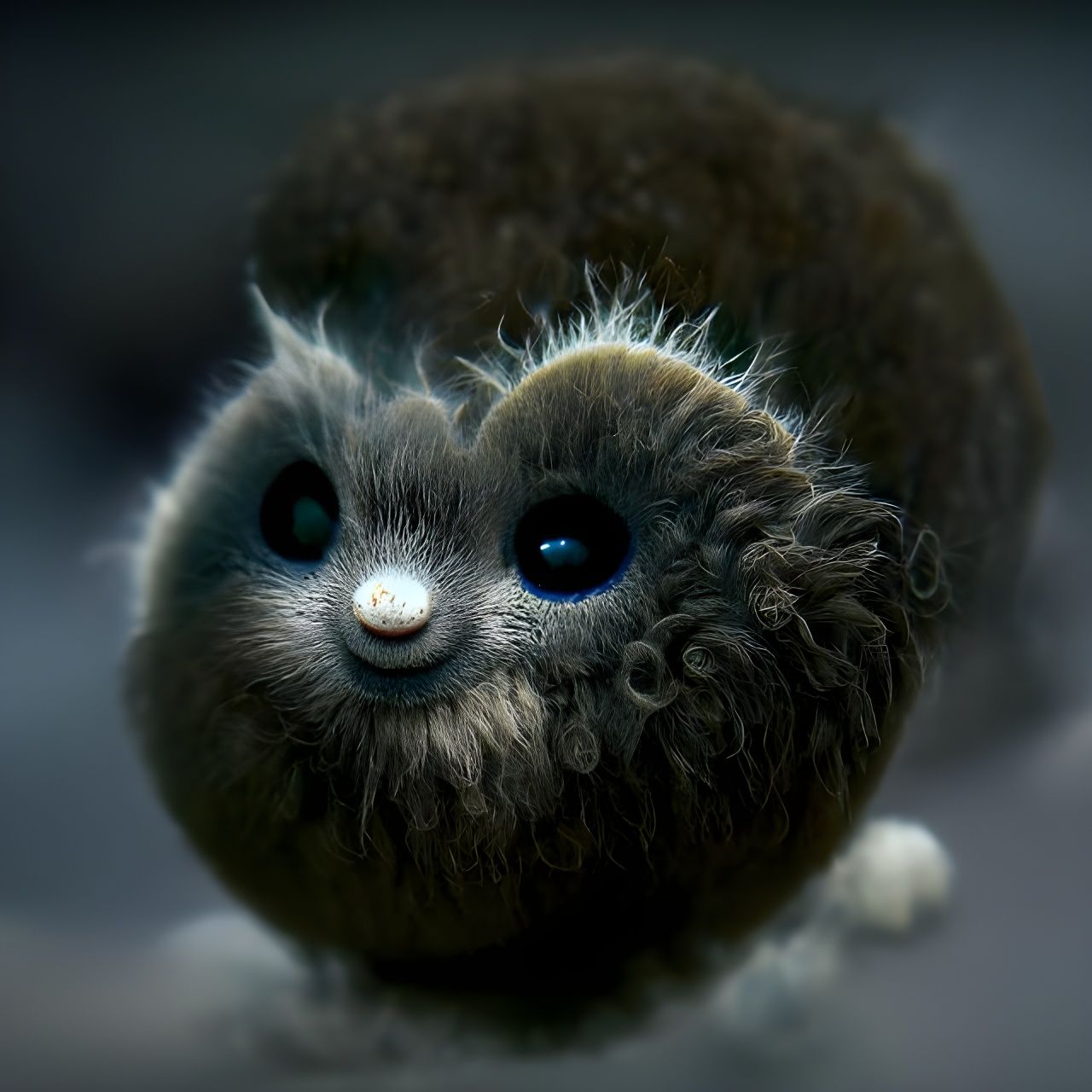 Adorable Fluffy Orb in Dreamlike Photorealistic Style