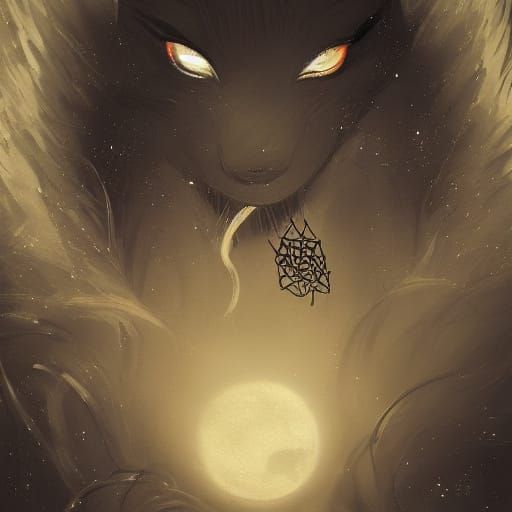 Surreal Vampire Bathed in Stars with Cosmic Elements