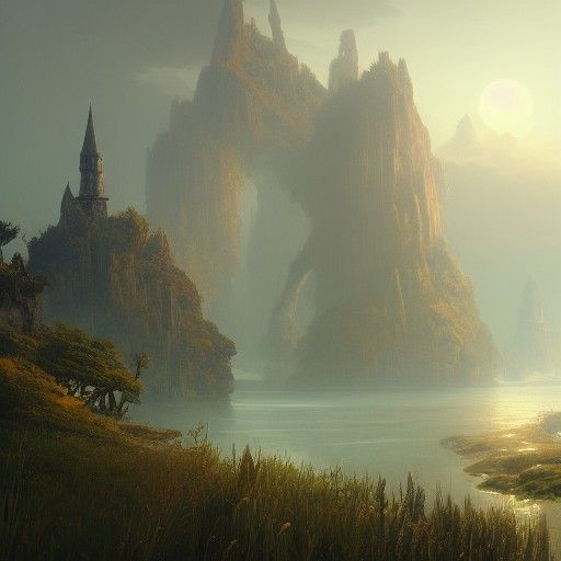 Garden Island: Dark Fantasy Concept Art in 8K