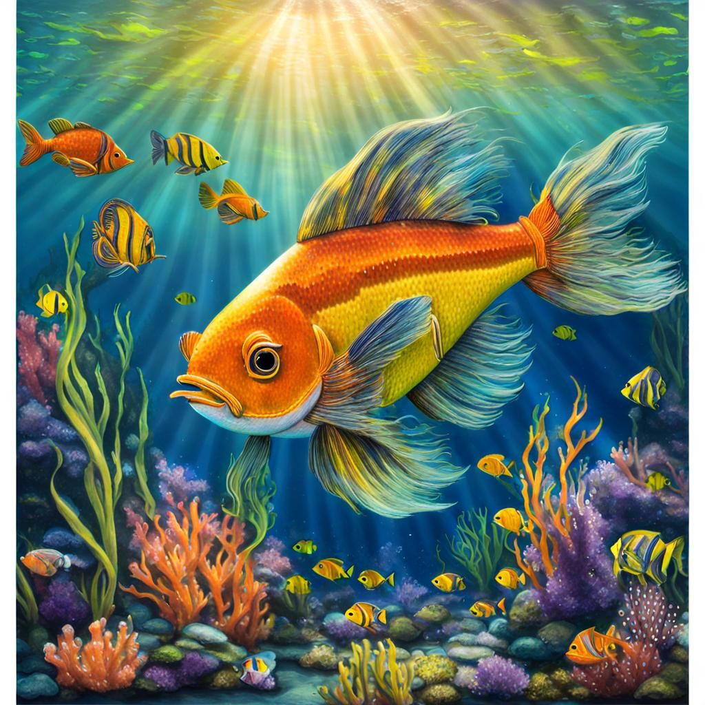 Fish Swimming Underwater