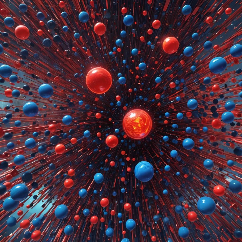 Glitched Solar System in Detailed Digital Art