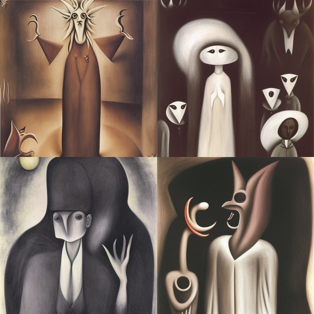 Surreal Character in Magical Realism Style