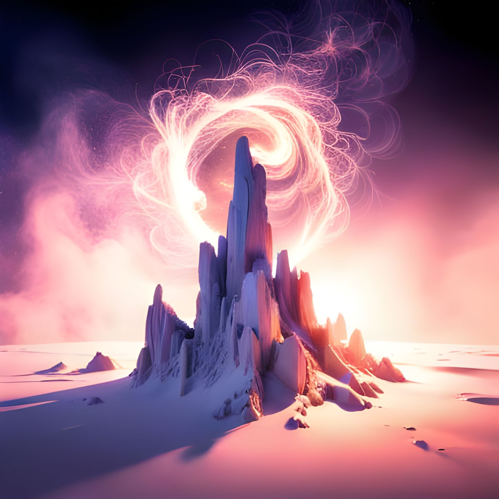 Frothing, Sparkling Motes Fill the Air