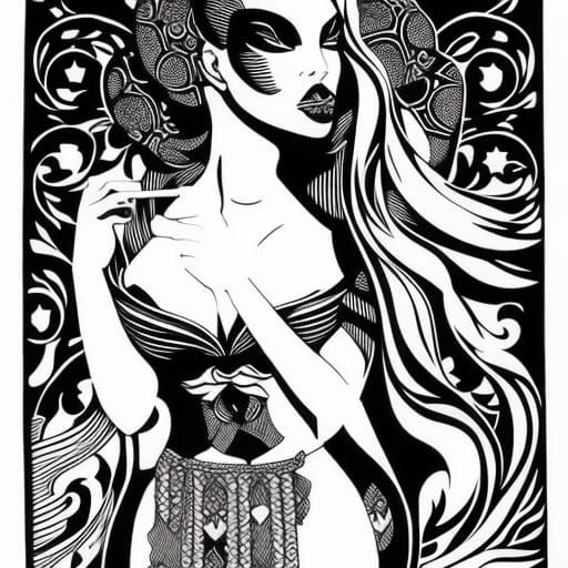 Grotesque Beauty: Half-Light Dames in Ink