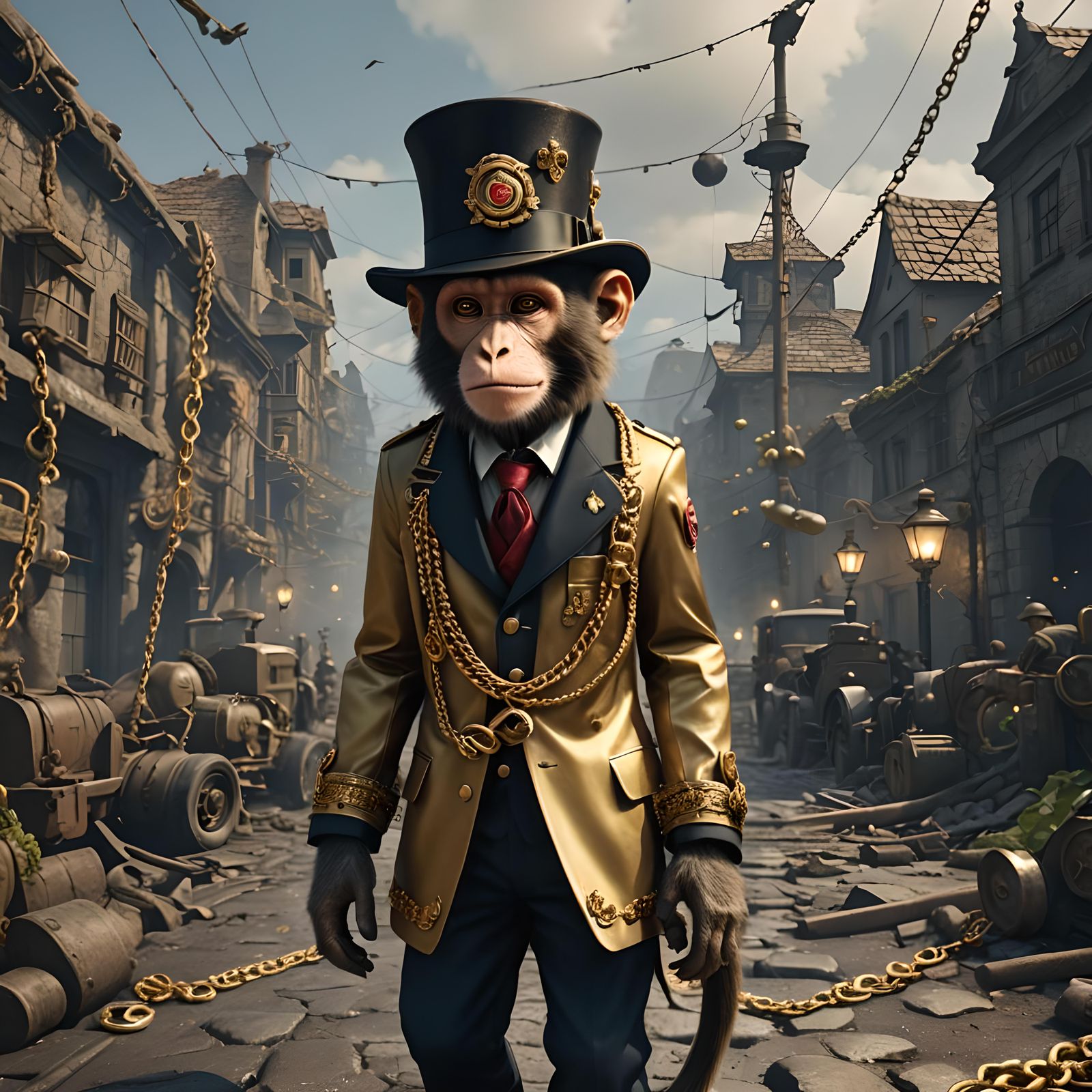 Monkey in Gucci During World War II