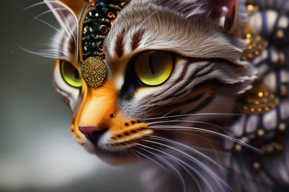 Cat with jewelry - my (son's) favourite thing