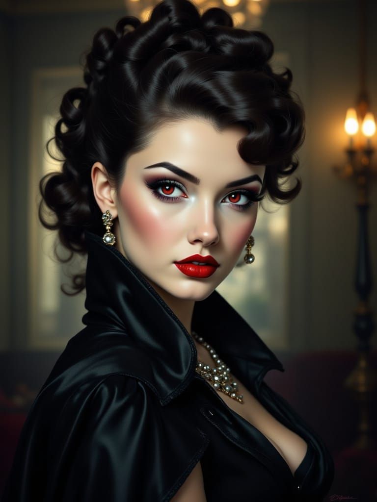 Elegant Dracula in Vintage Sepia Photograph