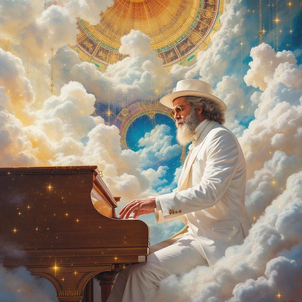 Brian Wilson Plays Piano in Dreamlike Heaven